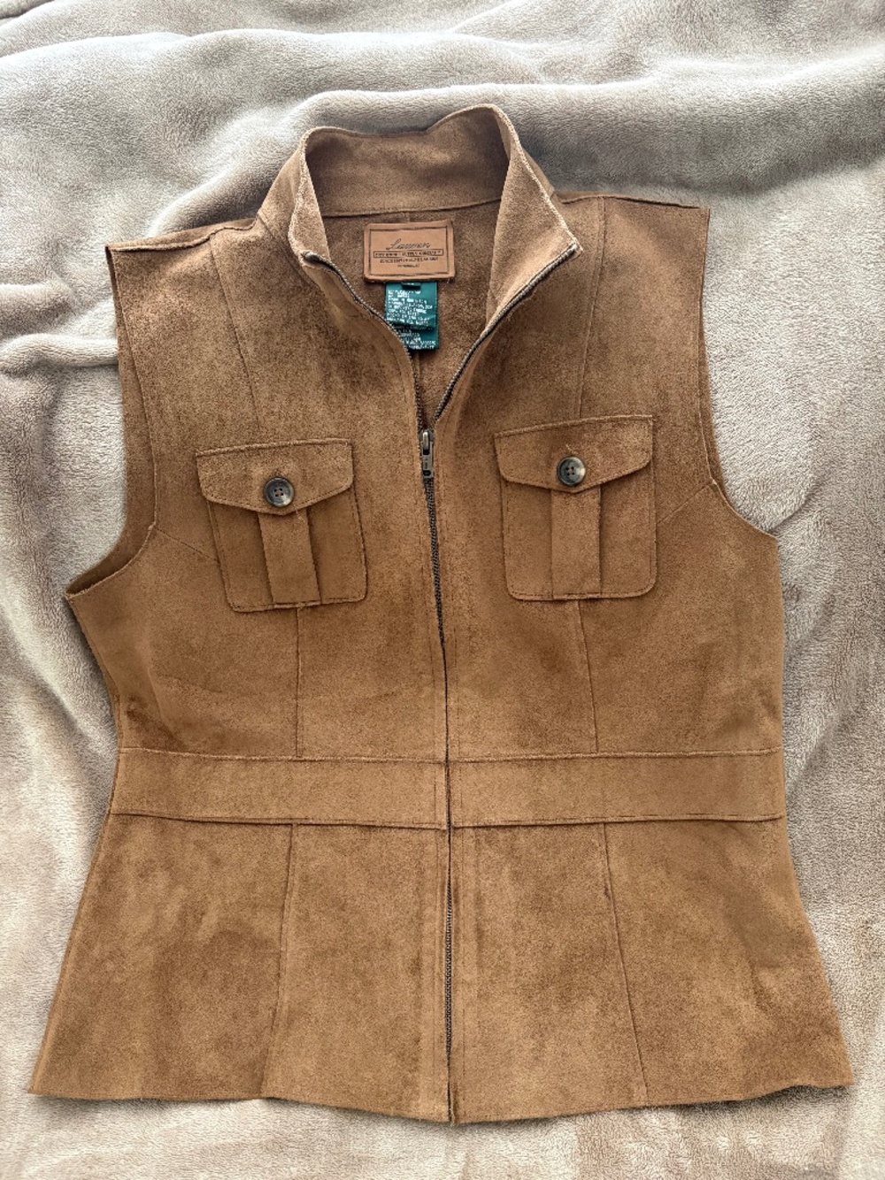 Ralph Lauren Suede-Like Vest